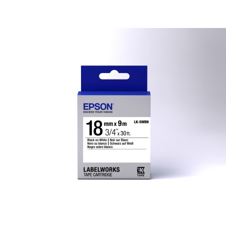 Epson TAPE - LK5WBN STD BLKWHT 189