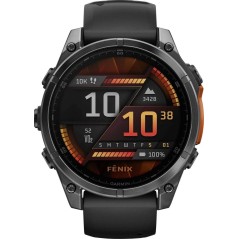 Garmin Fenix 8 47 mm Sort Sportsur - Den Ultimative Smartwatch til Eventyr og Træning