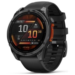 Garmin Fenix 8 47 mm Sort Sportsur - Den Ultimative Smartwatch til Eventyr og Træning