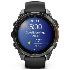 Garmin Fenix 8 47 mm Sort Sportsur - Den Ultimative Smartwatch til Eventyr og Træning