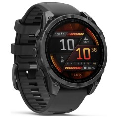 Garmin Fenix 8 47 mm Sort Sportsur - Den Ultimative Smartwatch til Eventyr og Træning