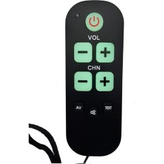 Arkaia Universel TV-Fjernbetjening med Store Knapper til Seniorer