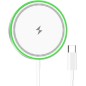 Apple MagSafe-kompatibel Magnetisk Oplader 15W med LED – iPhone & AirPods