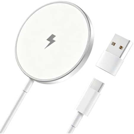Apple MagSafe-compatible Wireless Induction Charger 15W for iPhone 17-12 & AirPods