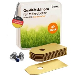 BEOS 30x udskiftningskniv til ECOVACS robotplaeneklipper