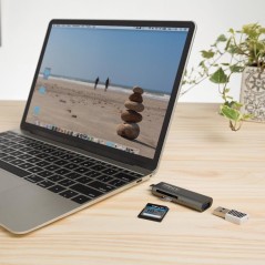 PNY Kortlæser USB-C - Effektiv, Hurtig og Nem Overførsel af Data - Varenr. 3536403358273