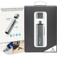 PNY Kortlæser USB-C - Effektiv, Hurtig og Nem Overførsel af Data - Varenr. 3536403358273