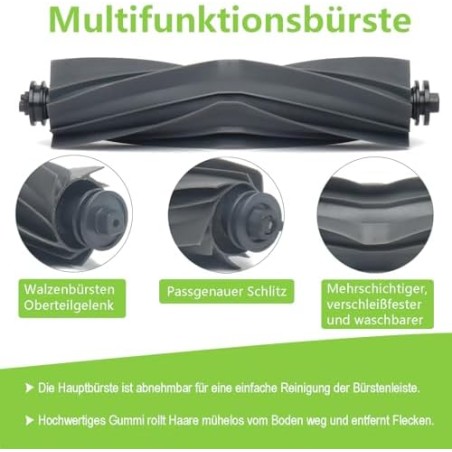 Dreame L10s Ultra / L10 Ultra Tilbehørssæt (Børste + HEPA-filter + Sidebørster) – kompatibelt tilbehør