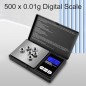 GeekerChip Digital Lommevægt 500g/0,01g – Multifunktionel køkken- og smykkevægt med LCD
