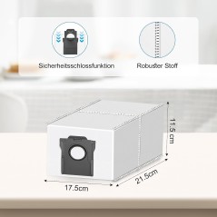 Dreame D10 Plus Gen 2 / L10s Plus støvposer 8 stk. (4 L) – kompatibelt tilbehør
