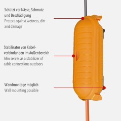 Brennenstuhl Safe-Box Big IP44 beskyttelsesboks til forlængerkabel gul