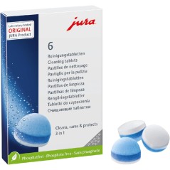 JURA Original rengøringstabletter kaffemaskine 6 stk. 3-faset (24225)