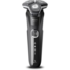 Philips SHAVER Series 5000 S5898/35 Elektrisk Wet & Dry-shaver, Rotations shaver, SteelPrecision blades, Rustfrit stål, Knappe