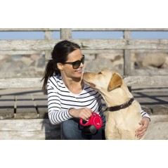flexi® Classic udtrækkeligt hundesnor 5 m – sort, til hunde op til 20 kg