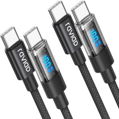 RAVIAD USB-C Kabel 2-pak – 60W hurtigopladning