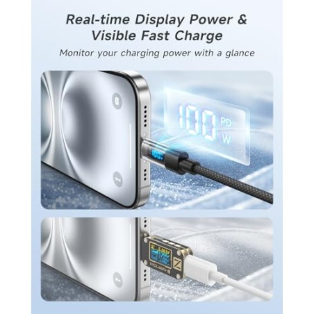 RAVIAD USB-C Kabel 2-pak – 60W hurtigopladning
