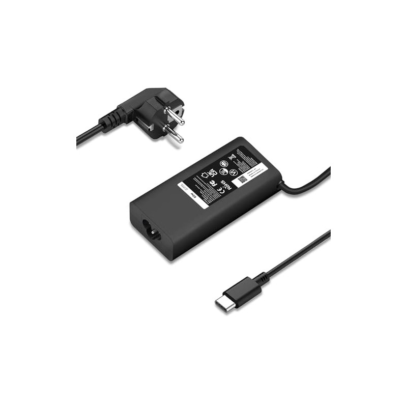Dell USB-C Laptopoplader 65W – kompatibelt tilbehør
