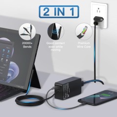 Microsoft Surface USB-C Oplader 65W – kompatibelt tilbehør