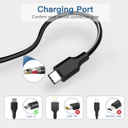 FEWRJG Universal USB-C Laptop Charger 100W