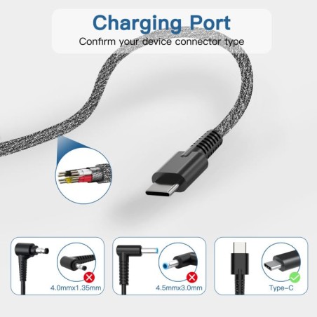 HP USB-C Laptopoplader 65W – kompatibelt tilbehør