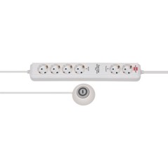brennenstuhl Eco-Line Extension Socket Comfort Plus EL CSP 24 6-way 1,5m H05VV-F 3G1,5 2 permanent, 4 switchable Stikdåse 6-st