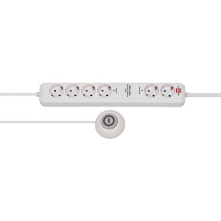brennenstuhl Eco-Line Extension Socket Comfort Plus EL CSP 24 6-way 1,5m H05VV-F 3G1,5 2 permanent, 4 switchable Stikdåse 6-st
