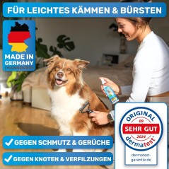 BluePet Filtningsspray til Hunde og Katte 200 ml – Anti-filtspray med aloe vera og jojoba