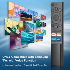 Samsung Smart TV Stemmefjernbetjening med stemmefunktion – kompatibelt tilbehør