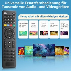 Universal TV Fjernbetjening til Samsung LG Sony Hisense – kompatibelt tilbehør