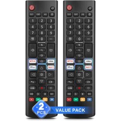 LG Smart TV Fjernbetjening 2-pak AKB76037605 – kompatibelt tilbehør