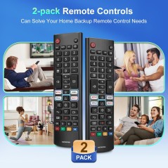 LG Smart TV Remote 2-Pack AKB76037605 – compatible accessory
