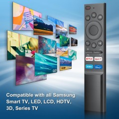 Samsung Smart TV Remote Black/White QLED 4K 8K – compatible accessory