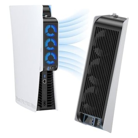 PS5 Cooling Fan USB 3.0, Silent, Auto Speed – compatible accessory