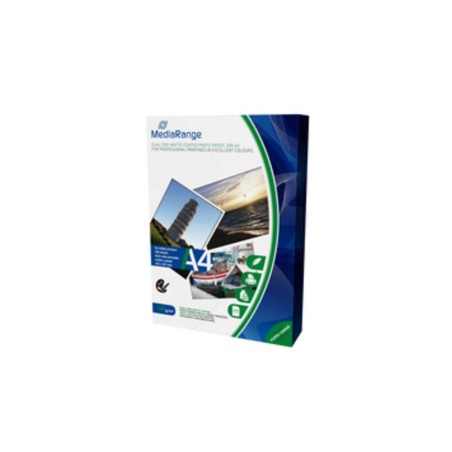 MediaRange Fotopapir A4 210 x 297 mm - 100 ark til Professionel Kvalitet og Farverige Udsnit - MRINK111