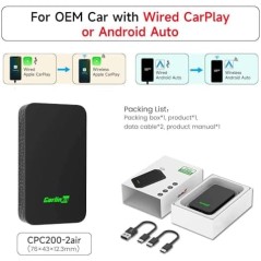 Carlinkit CPC200-2AIR Wireless Adapter – CarPlay & Android Auto