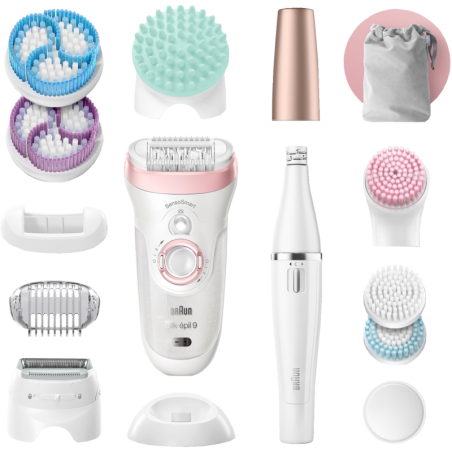 "Braun Silk-épil Beauty Set 9 9/995 BS - Oplev Glat Hud og Skønhed med Effektiv Epilation!"
