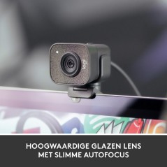 Logitech StreamCam 1920 x 1080 Webkamera Fortrådet - Professionel Video Kvalitet til Streaming og Optagelse