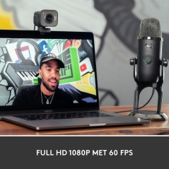 Logitech StreamCam 1920 x 1080 Webkamera Fortrådet - Professionel Video Kvalitet til Streaming og Optagelse