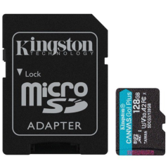 "Kingston Canvas Go! Plus microSDXC 128GB - Hurtig 170MB/s Lagermulighed til Dine Behov"