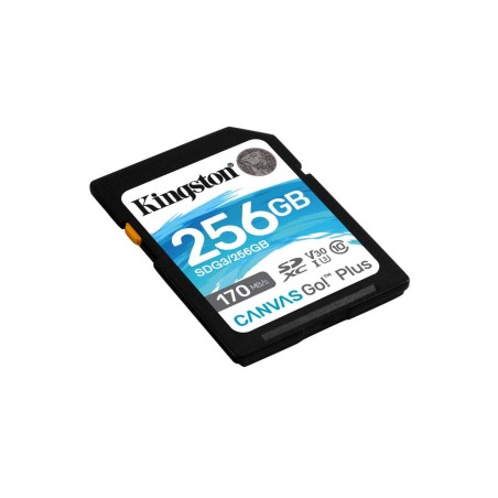 Kingston Canvas Go! Plus SDXC 256GB 170MB/s - Hurtig og pålidelig lagring til dine minder