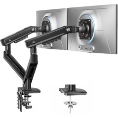 HUANUO Dobbelt Skærmarm 13-32", MechaSpring, VESA 75/100mm