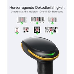 Inateck BCST-23 Trådløs Stregkodescanner 3-i-1