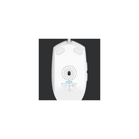 Logitech Gaming Mouse G203 LIGHTSYNC Optisk Kablet Hvid - Præcision, Komfort & Stil til Gaming!