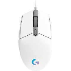 Logitech Gaming Mouse G203 LIGHTSYNC Optisk Kablet Hvid