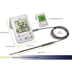 Køb TFA Stegetermometer Hvid - Præcise målinger til perfekt tilberedning! Varenummer: 4009816031136