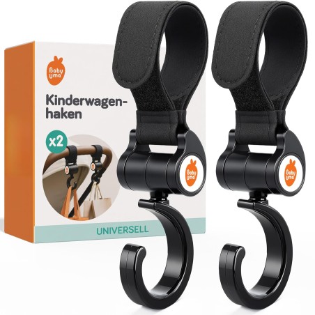 Baby Uma Klapvognskrog med 360° Drejeled – 2 stk.