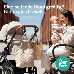 Baby Uma Stroller Hooks with 360° Swivel – 2-Pack