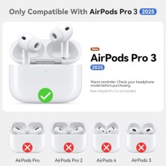 Silikoneetui til Apple AirPods Pro 3 med rengøringssæt – kompatibelt tilbehør