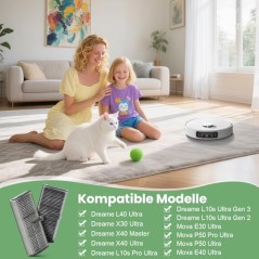 Dreame HEPA-filtersæt (6 stk.) – kompatibelt tilbehør til L10s Ultra/X40/X30
