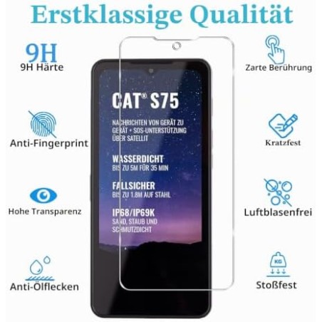 Cat S75 Tempered Glass Screen Protector (2-pack) – Compatible Accessory